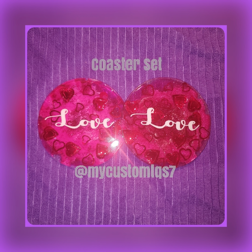 Custom Handmade Resin Coasters - Picture 2 of 2